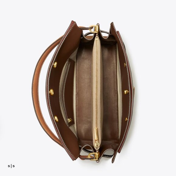 EUC | Tory Burch | Lee Radziwill Double Bag (large size) | Black | $700 - Picture 4 of 16